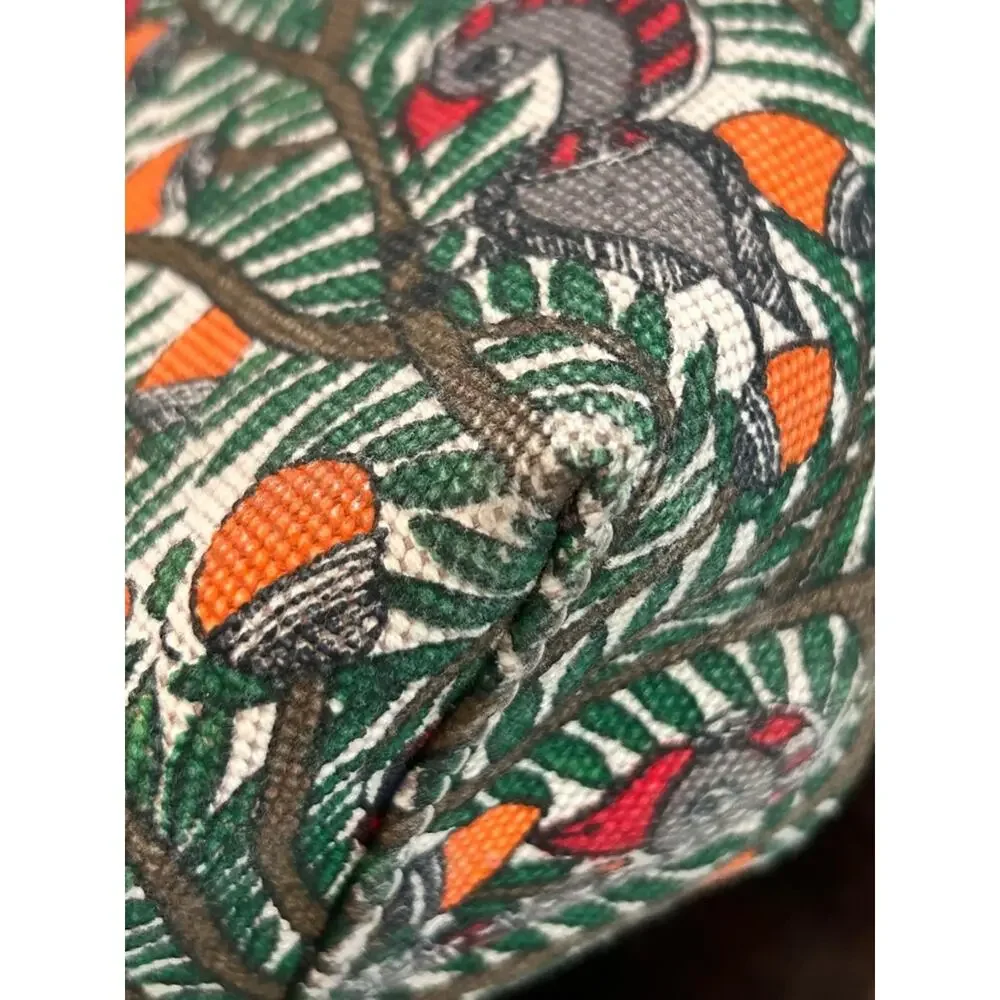 Tory Burch Block T Stud Something Wild Print Tote with Pouch